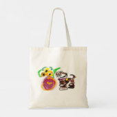 Border Collie zonnebloemen Tote Bag (Achterkant)