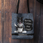 Border Collies Cool Abstracte Aangepast Tote Bag