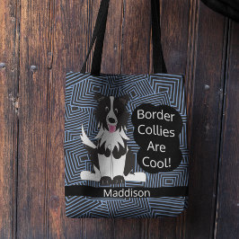 Border Collies Cool Abstracte Aangepast Tote Bag