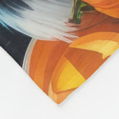 Border Collies Honden Pompoen Halloween Grappig Fleece Deken (Hoek)