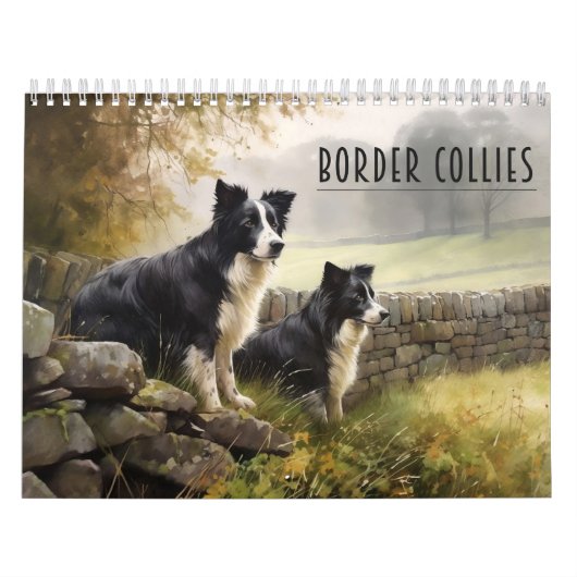 Border Collies Kalender, elk jaar Kalender (Hoes)