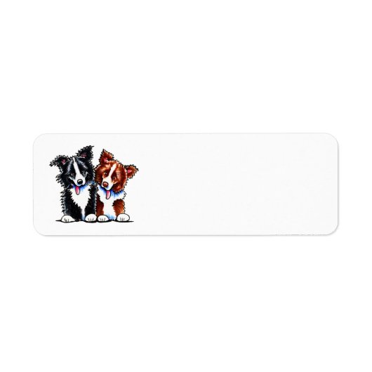 Border Collies Little League Etiket (Voorkant)