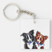 Border Collies Little League Sleutelhanger (voorkant)