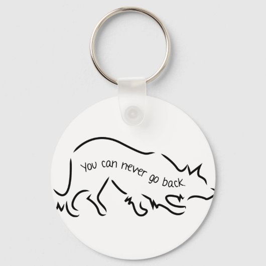 Border Collies - You Can Never Go Back Sleutelhanger (Voorkant)