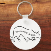 Border Collies - You Can Never Go Back Sleutelhanger (Voorkant)