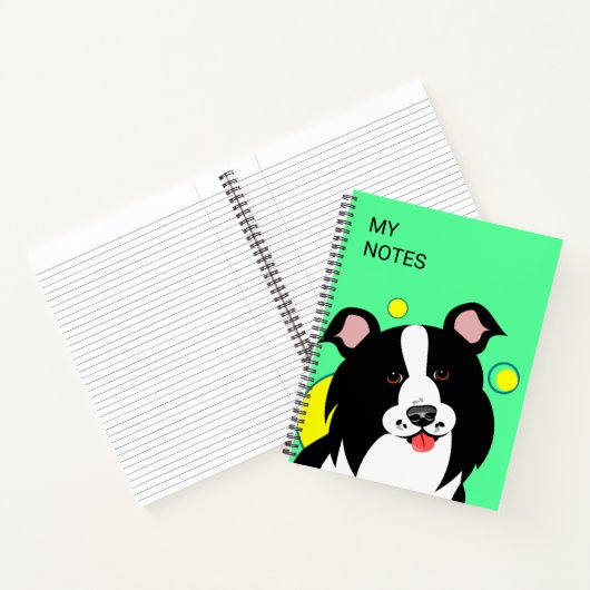 Border CollieSchattige Hond  Notitieboek (Binnen)