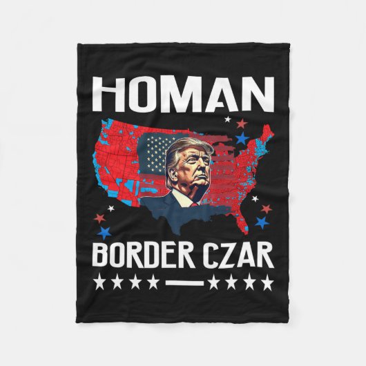 Border Czar Tom Homan Trump President verkozen tot Fleece Deken (Voorkant)