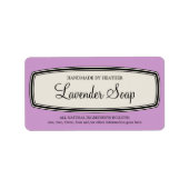  Border Handgemaakte Zeep Label Sjabloon (Voorkant)