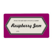  Border Home Canning Jar Label Sjabloon (Voorkant)