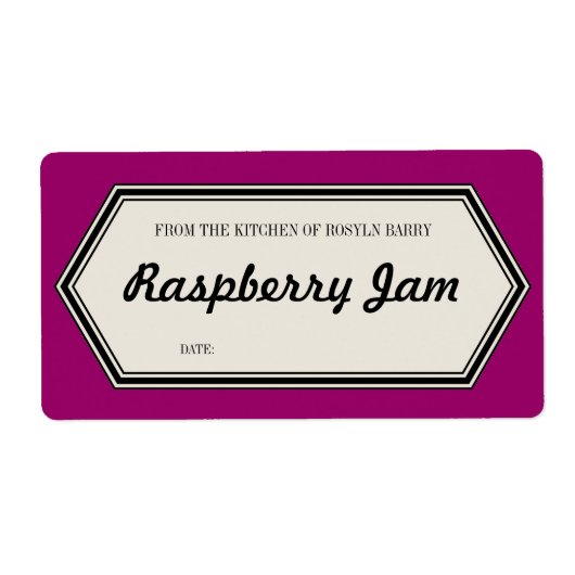  Border Home Canning Jar Label Sjabloon (Voorkant)