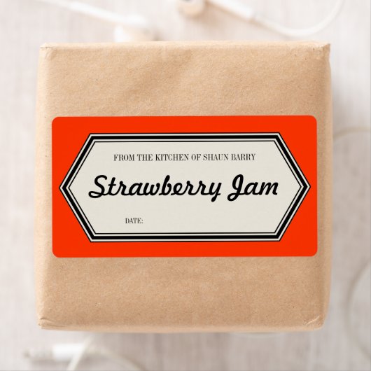 Border Home Canning Jar Label Sjabloon (Insitu)