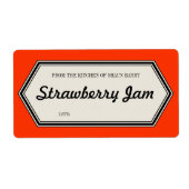  Border Home Canning Jar Label Sjabloon (Voorkant)