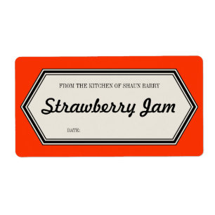  Border Home Canning Jar Label Sjabloon