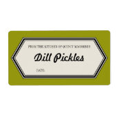  Border Home Canning Jar Label Sjabloon (Voorkant)