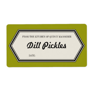  Border Home Canning Jar Label Sjabloon