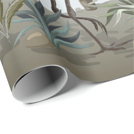 Border in chinoistijl with storks and peonie cadeaupapier (Rol Hoek)