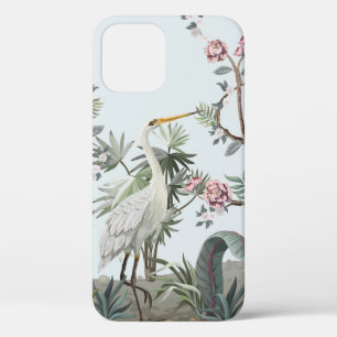 Border in chinoistijl with storks and peonie Case-Mate iPhone case