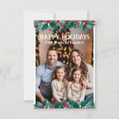 Border krans foto Kerstmis Kaart (Voorkant)