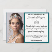 Border Pageant Essentials Autograph Comp Kaart (Achterkant)