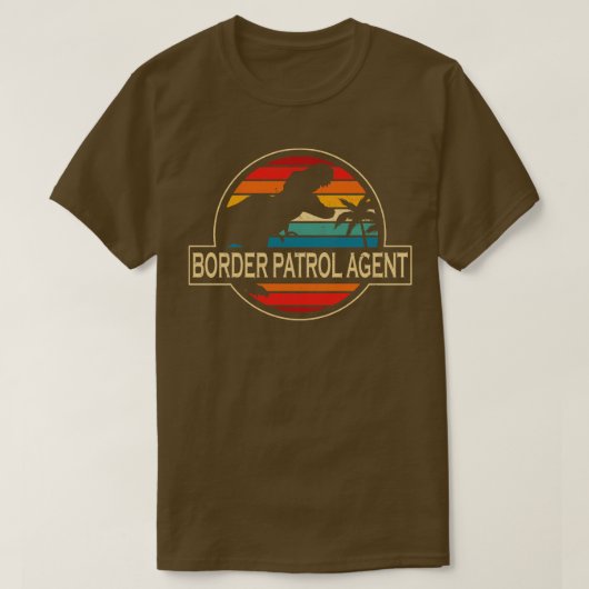 Border Patrol Agent Dinosaur T-shirt (Design voorkant)