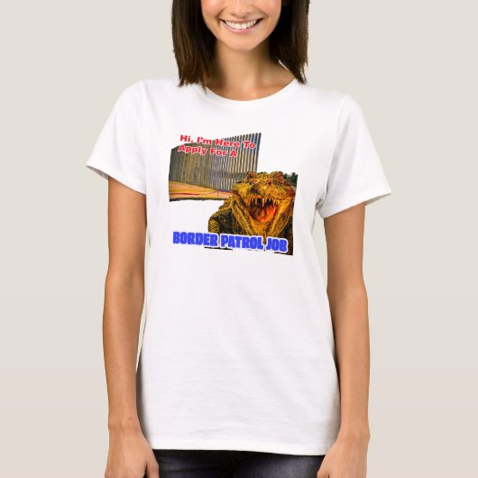Border Patrol Alligator Vrouwen T-shirt (Voorkant)