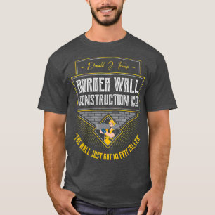 Border Patrol Border Wall instructie T-shirt