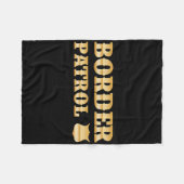 Border Patrol DIY Halloween Kostuum Fleece Deken (Voorkant (Horizontaal))