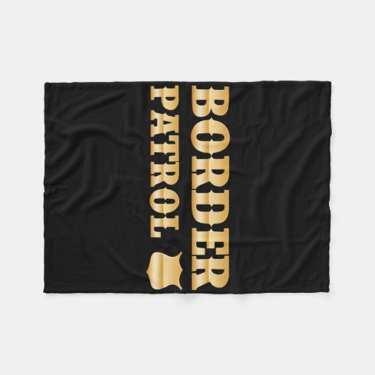 Border Patrol DIY Halloween Kostuum Fleece Deken (Voorkant (Horizontaal))