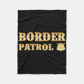 Border Patrol DIY Halloween Kostuum Fleece Deken (Voorkant)