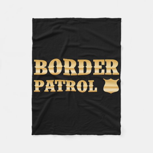 Border Patrol DIY Halloween Kostuum Fleece Deken (Voorkant)