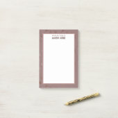Border Roos Blush Post-it® Notes (Op bureau)