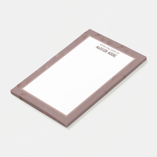  Border Roos Blush Post-it® Notes (Schuin)