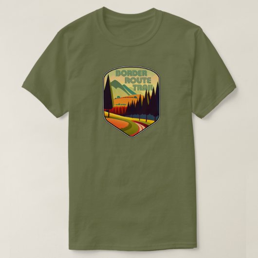 Border Route Trail Minnesota Kleuren T-shirt (Design voorkant)