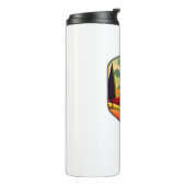 Border Route Trail Minnesota Kleuren Thermosbeker (Gedraaid links)