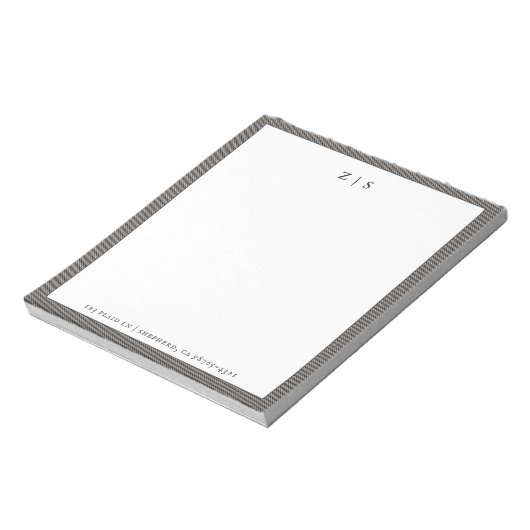 Border Shepherd Clan Tartan Pset Pattern Notitieblok (Linkerzijde)