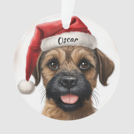 Border Terrier Aangepaste Kerstversiering Ornament