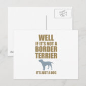 Border Terrier Briefkaart (Voorkant / Achterkant)