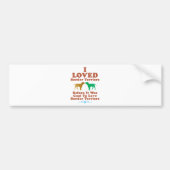 Border Terrier Bumpersticker (Voorkant)