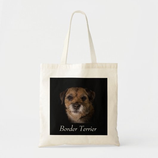 Border Terrier canvas tas (Voorkant)