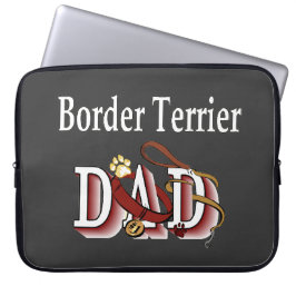 Border Terrier Dad Gifts Laptop Sleeve