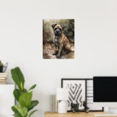 Border Terrier Dog Art Print Poster (Thuiskantoor)