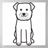 Border Terrier Dog Cartoon Poster (Voorkant)
