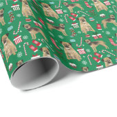 Border Terrier Dog Kerstmis Cadeaupapier (Rol Hoek)