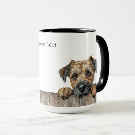 Border Terrier Dog Mok (Voorkant rechts)