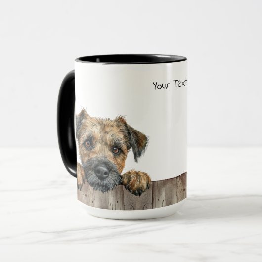 Border Terrier Dog Mok (Voorkant links)