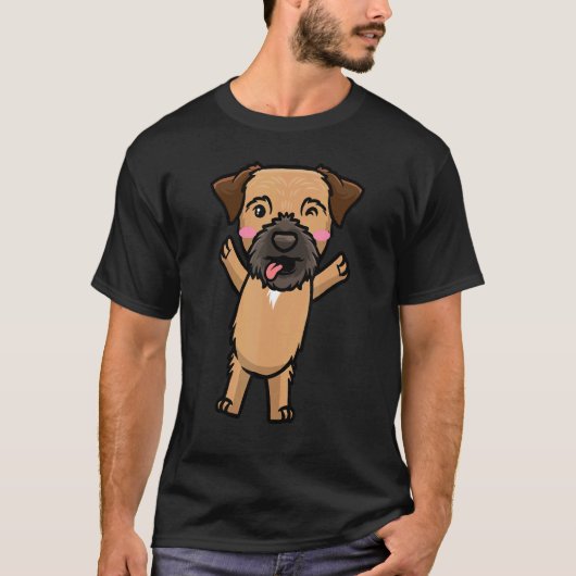Border Terrier Dog T-shirt (Voorkant)