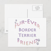 Border Terrier Furever Briefkaart (Voorkant / Achterkant)