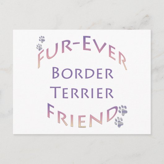 Border Terrier Furever Briefkaart (Voorkant)