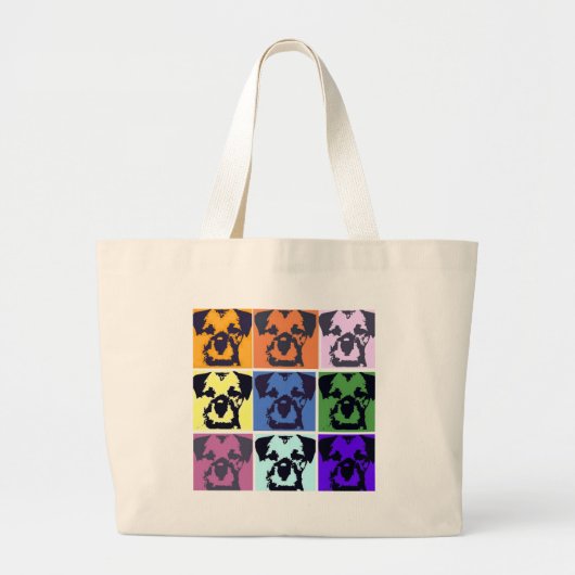 Border Terrier  Grote Tote Bag (Voorkant)