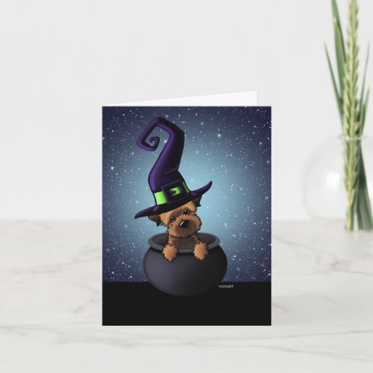 Border Terrier Halloween Kaart (Voorkant)
